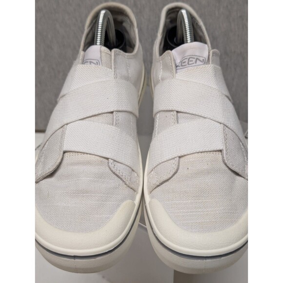 KEEN Elsa III Gore Womens Size 11 Off White Canvas Slip On Sneakers - Picture 3 of 10